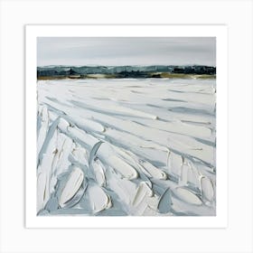 Bleak Winter Field Art Print