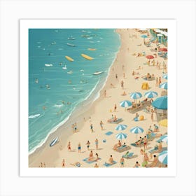 Day At The Beach 7 Art Print