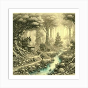 Faerie Forest 1 Art Print