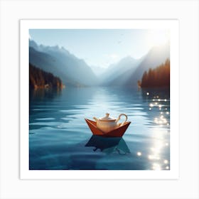 Teapot On The Lake Art Print