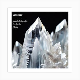 Selenite Crystal Art Print