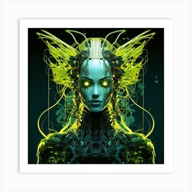 Cybernetic Woman 6 Art Print