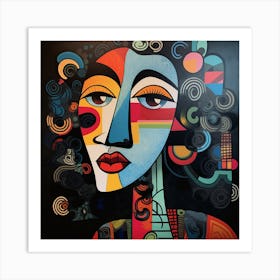 Abstract Of A Woman Art Print