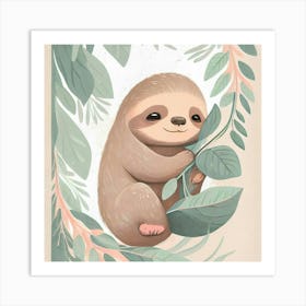 Sloth 3 Art Print