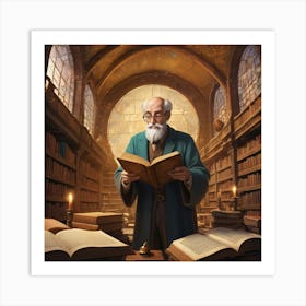 The Librarian 25 Art Print