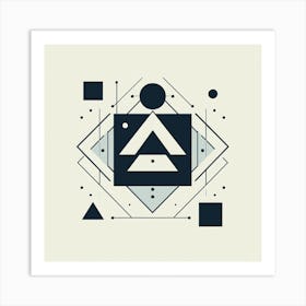 Geometric Abstract Painting Art Print