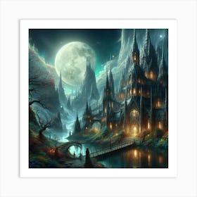 Dark Fantasy Castle Art Print