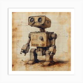 Robot Art Print