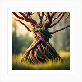 A Very Realistic Artistic Flambollan Red With (2) Art Print