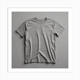 Grey T - Shirt 3 Art Print