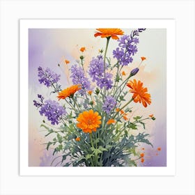 Flowers In A Vase Art Print