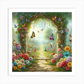 Fairy Garden 1 Art Print