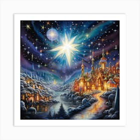 Christmas Star 1 Art Print