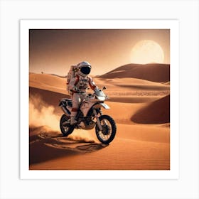 Astronaut In The Desert Art Print