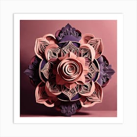 Paper Mandala Art Print