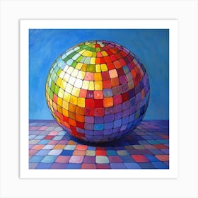 Disco Ball Art 30 Art Print