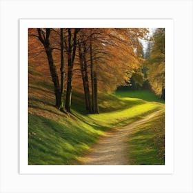 Autumn Path 2 Art Print