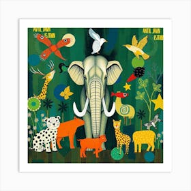 Wild Animals Art Print