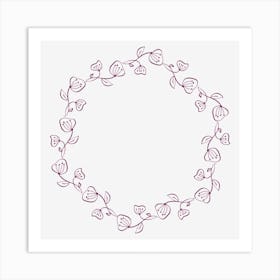 Floral Wreath Art Print