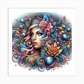 Psychedelic Art 21 Art Print