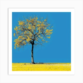 Yellow Tree Art Print