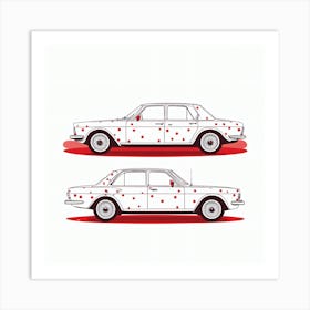 Car Polka Dots Art Print