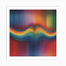 Rainbow Wave Art Print