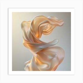 Elegant Silk 3D Poster Print Art Print