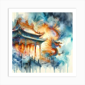 Chinese Dragon Painting 1 Art Print