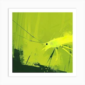 Green Insect Art Print