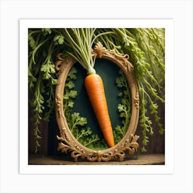 Carrot In A Frame 3 Art Print