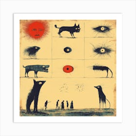 Some Of The Dogs VI Art Print