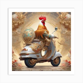 Chinese Rooster 1 Art Print