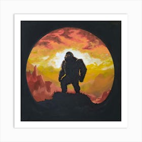 King Kong Sunset  Art Print