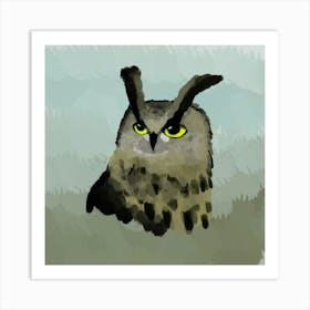 Owl portrait Art Print