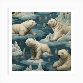 Polar Bears 1 Art Print