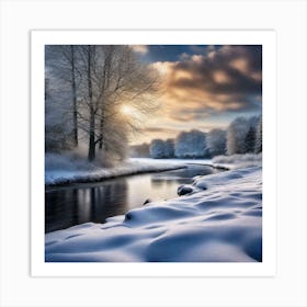 Winter Landscape 7 Art Print