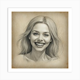 Portrait Of A Young Woman 5 Art Print