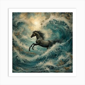 at Poseidon's command Art Print