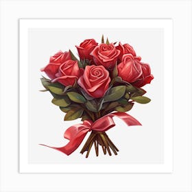 Bouquet Of Roses 16 Art Print