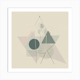 Abstract Geometric Painting 1 Art Print