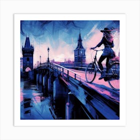 Cycling 4 Art Print