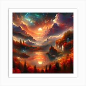 Landscape Painting Art Print