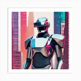 Futuristic Robot 6 Art Print