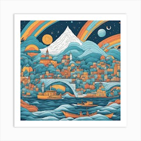 Turkish City Art Print