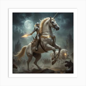 Unicorn Warrior Art Print