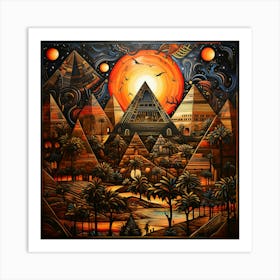 Pyramids 4 Art Print