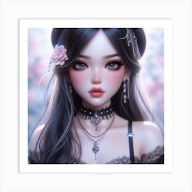 Gothic Girl 4 Art Print