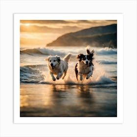 Beach Frolic Art Print