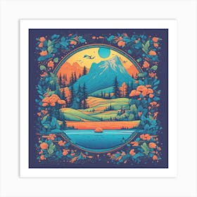 Mountain Landscape 5 Art Print